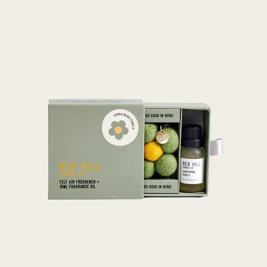 Felt Flower Air Freshener - Sage-Candles & Fragrances-Red Hill Candle Co.-The Bay Room