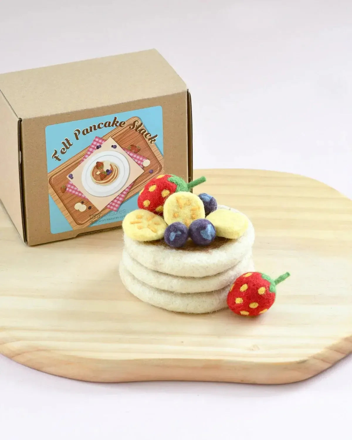 Felt Pancake Stack Play Food Set-Toys-Tara Treasures-The Bay Room