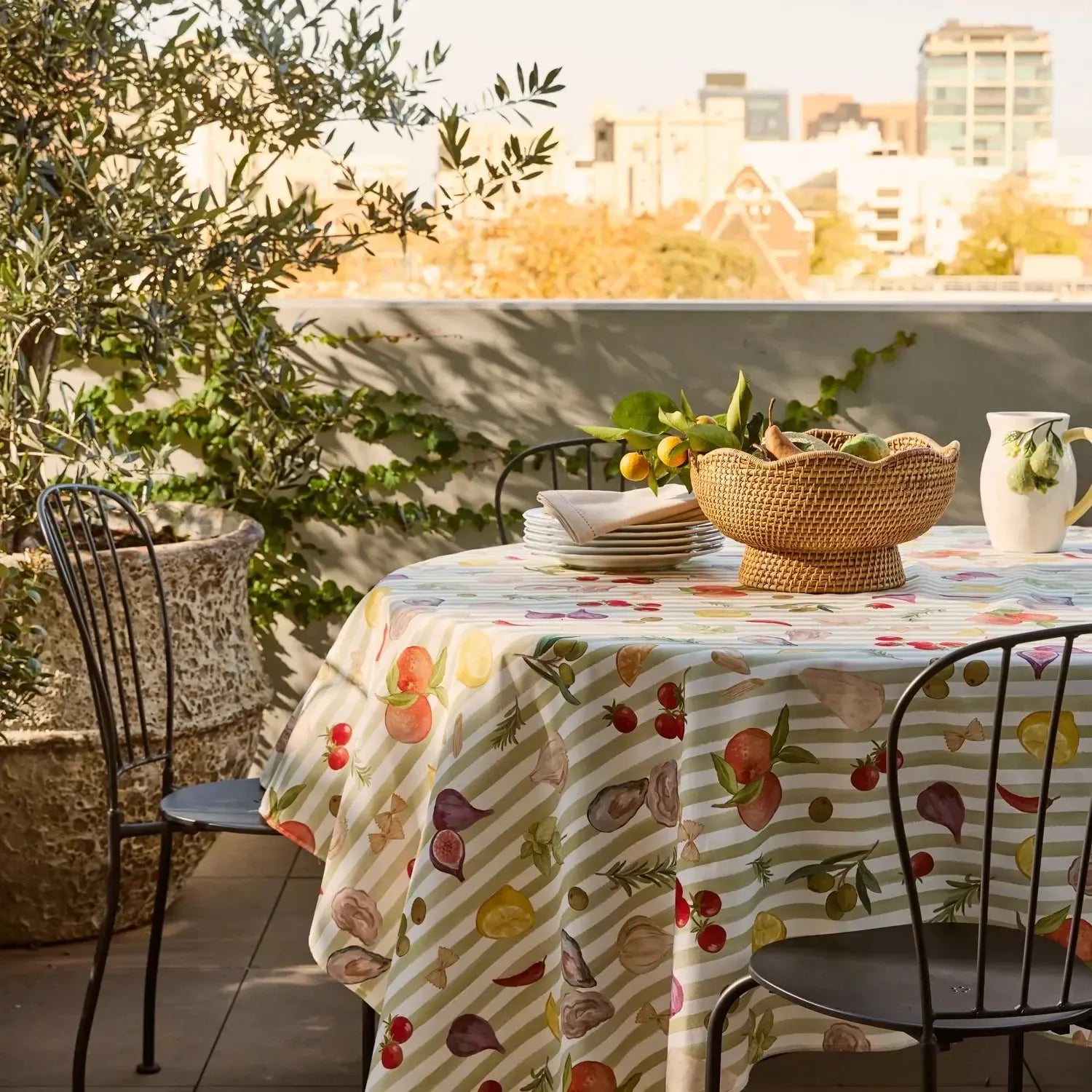 Fiesta Alfresco Tablecloth 145x250cm-Dining & Entertaining-Madras Link-The Bay Room