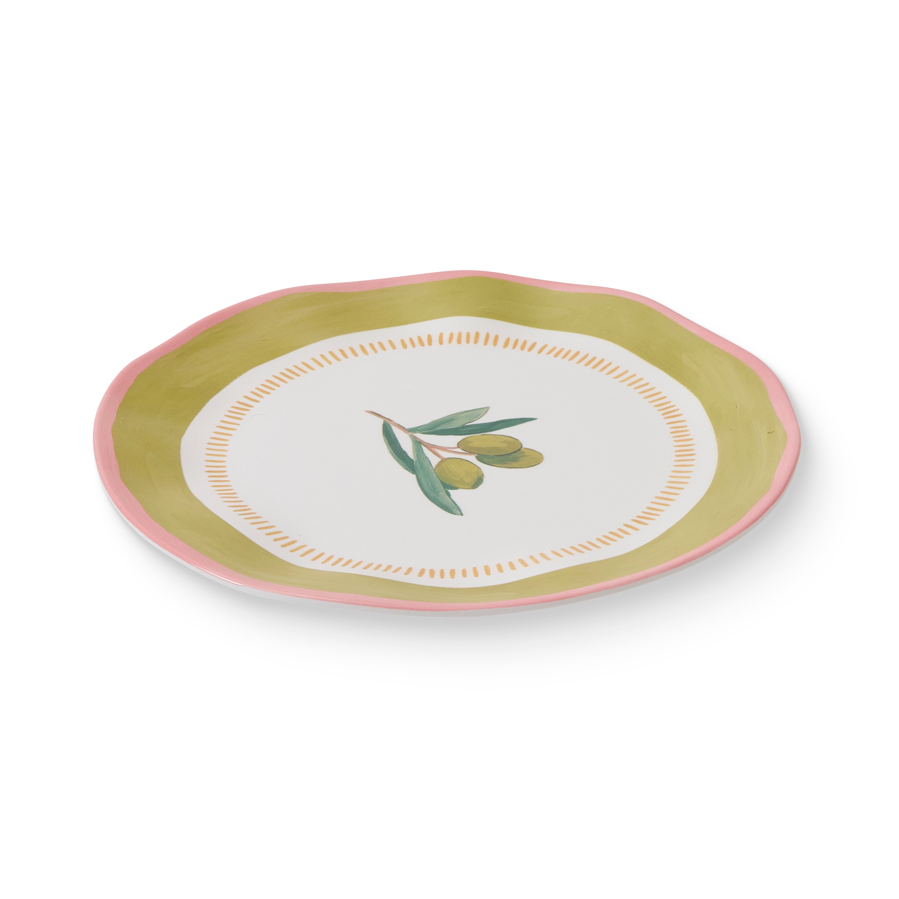 Fiesta Olive Melamine Large Plate 26cm-Dining & Entertaining-Madras Link-The Bay Room