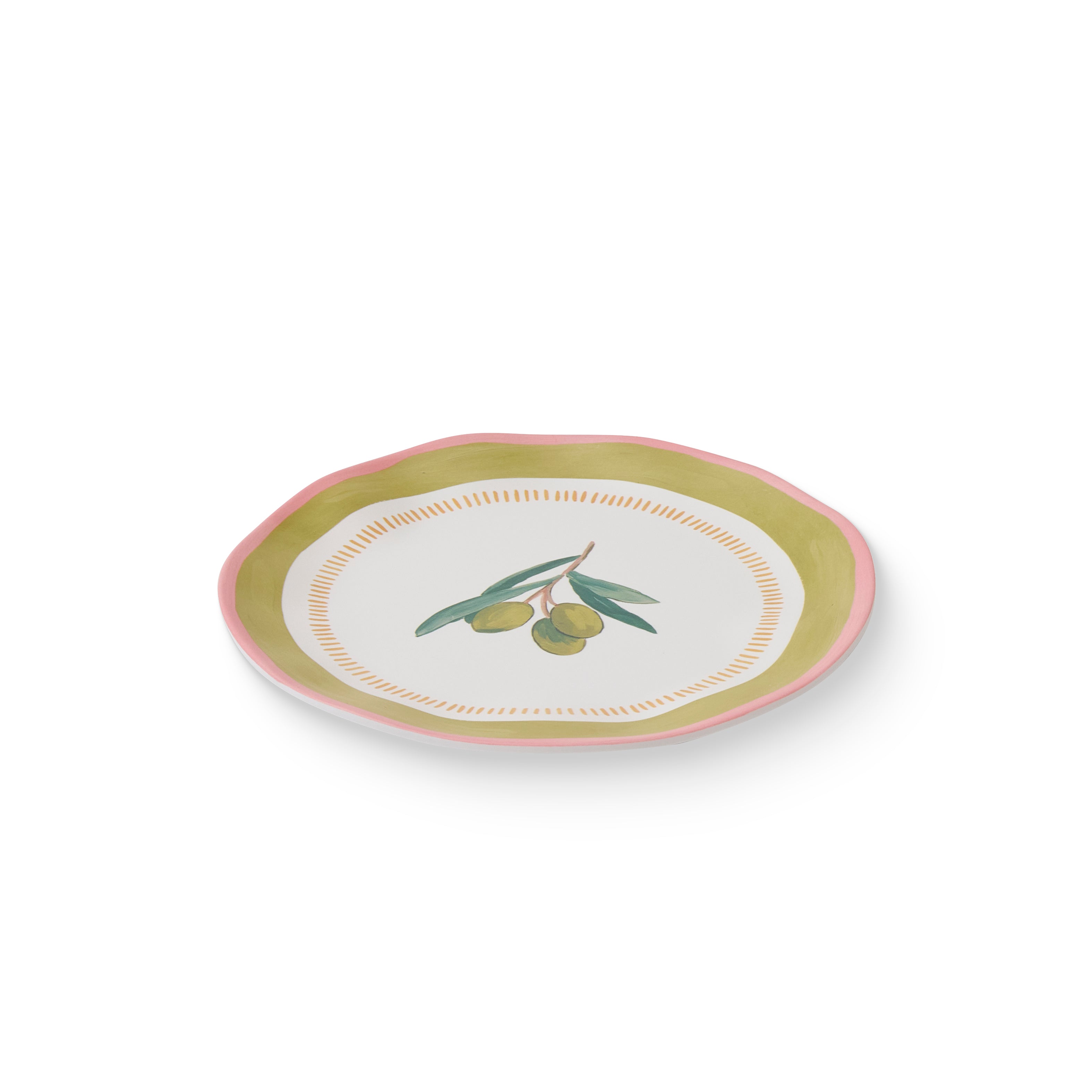 Fiesta Olive Melamine Small Plate 21cm-Dining & Entertaining-Madras Link-The Bay Room