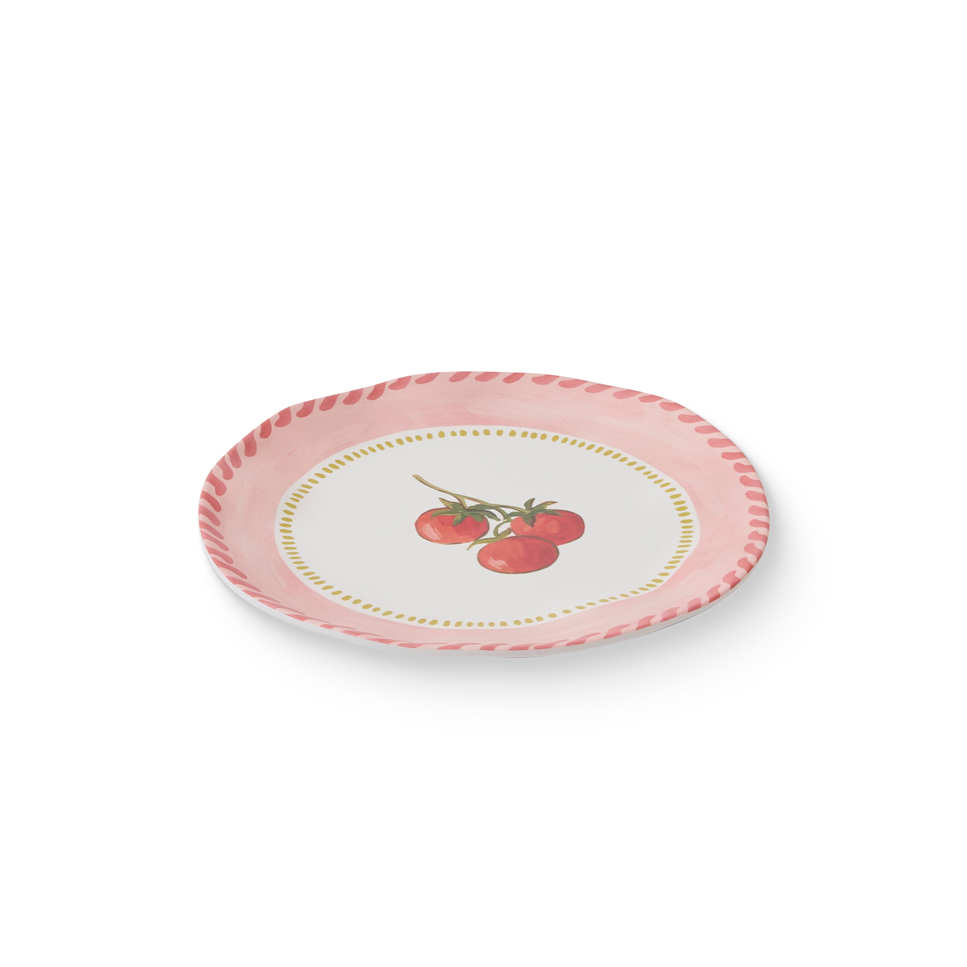 Fiesta Tomato Melamine Small Plate 21cm-Dining & Entertaining-Madras Link-The Bay Room