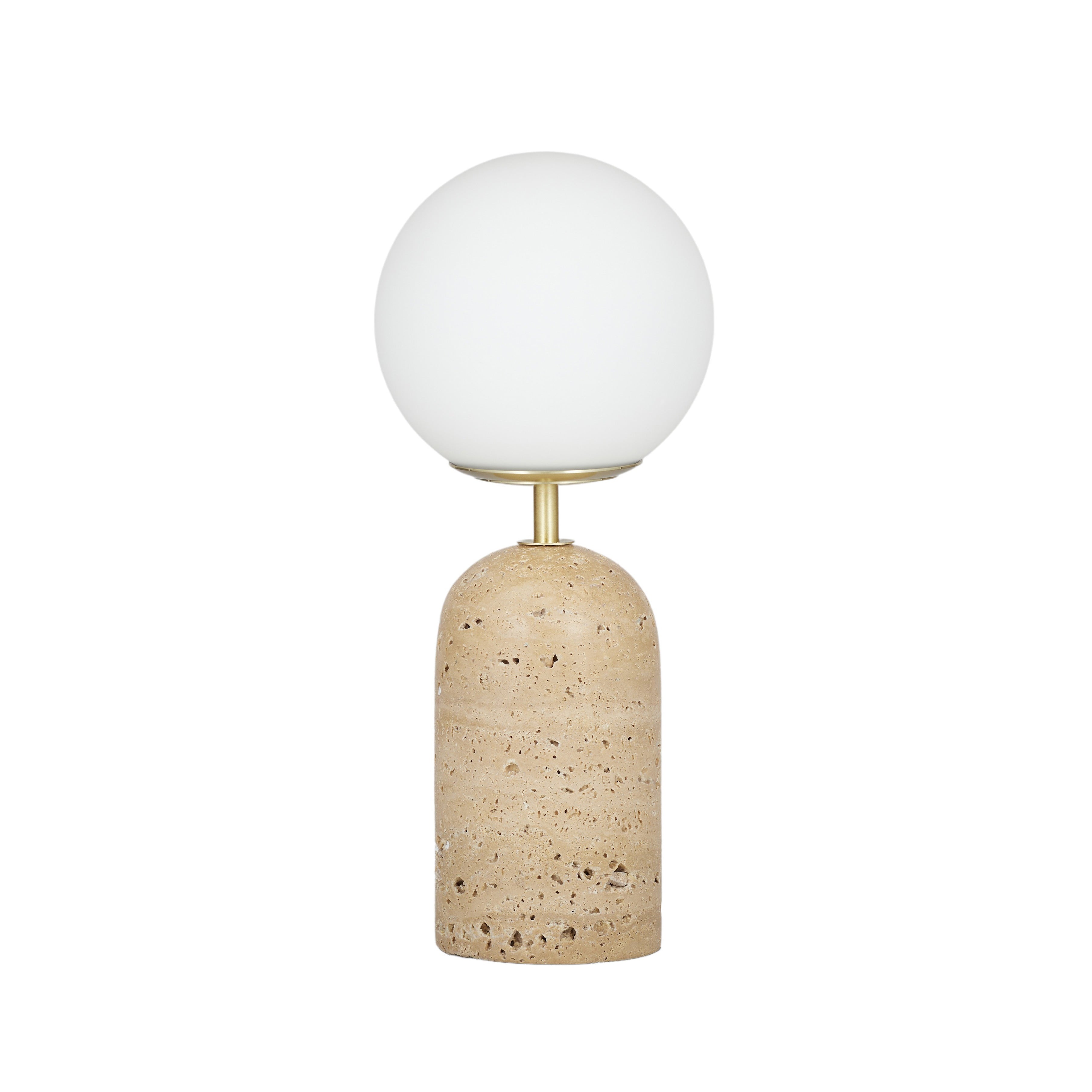 Firenze Travertine Lamp 15x35cm Natural-Lighting-Coast To Coast Home-The Bay Room