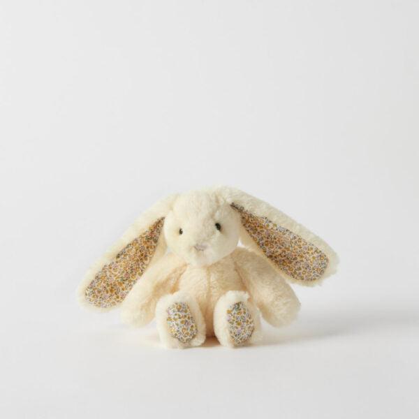 Floral Lemon Bunny Rattle-Toys-Pilbeam Living-The Bay Room