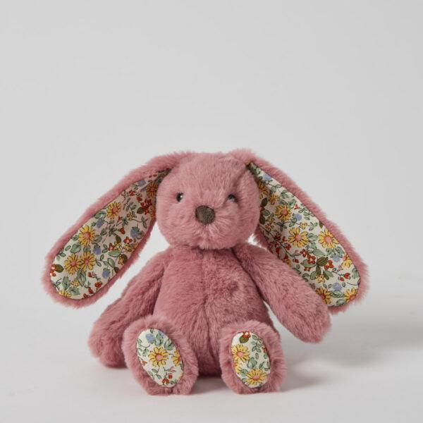 Floral Raspberry Bunny Rattle Small-Toys-Pilbeam Living-The Bay Room