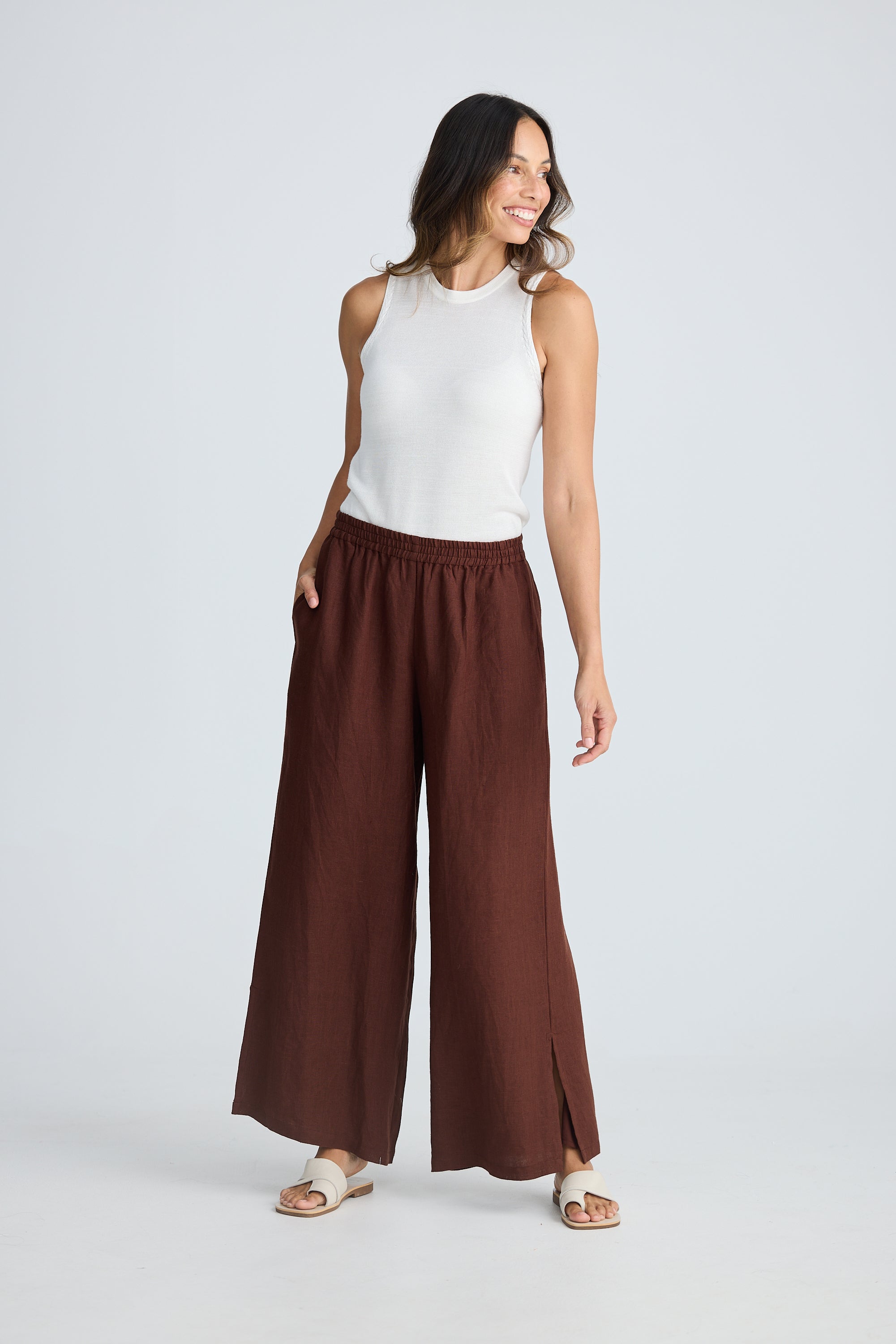 Fly Away Pant - Chocolate-Pants-Holiday-The Bay Room