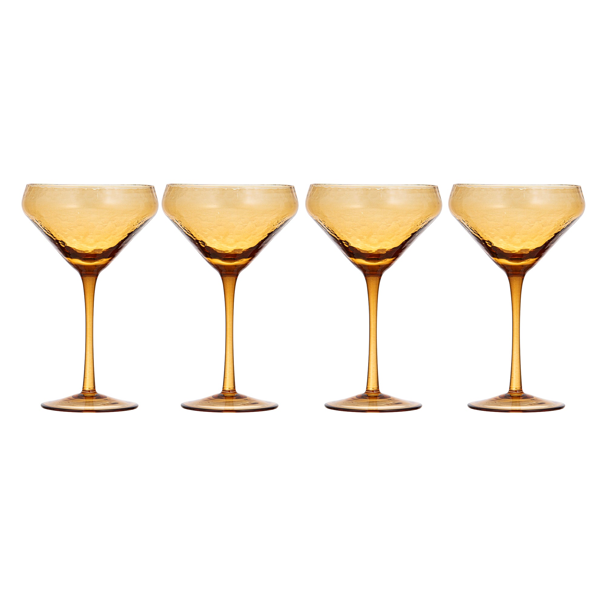 Flynn Amber 4pk Coupe Glass-Dining & Entertaining-Ladelle-The Bay Room