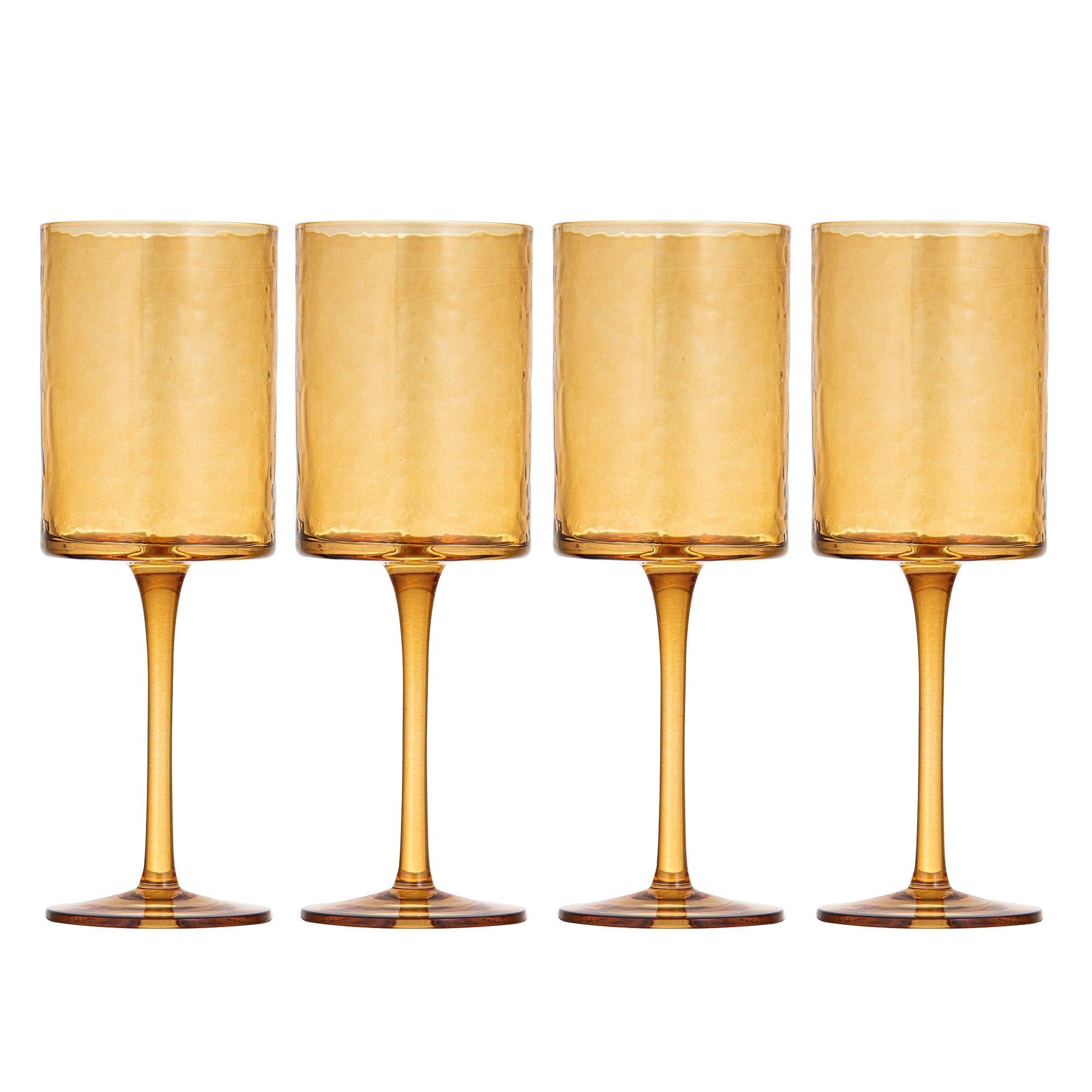 Flynn Amber 4pk Wine Glass-Dining & Entertaining-Ladelle-The Bay Room