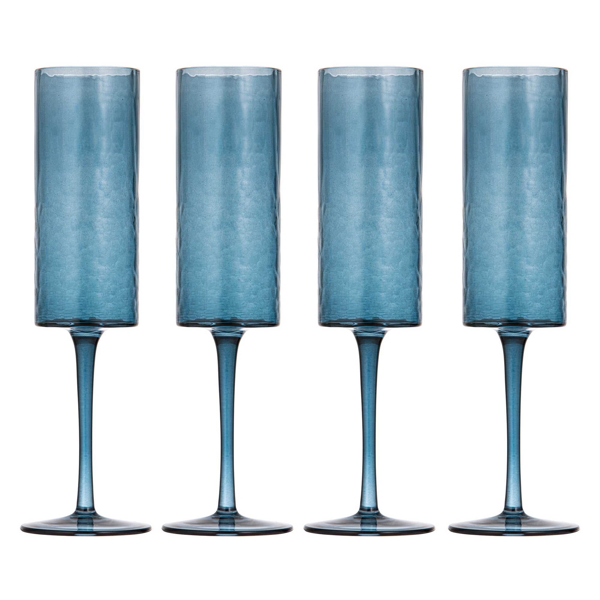 Flynn Blue 4pk Champagne Glass-Dining & Entertaining-Ladelle-The Bay Room