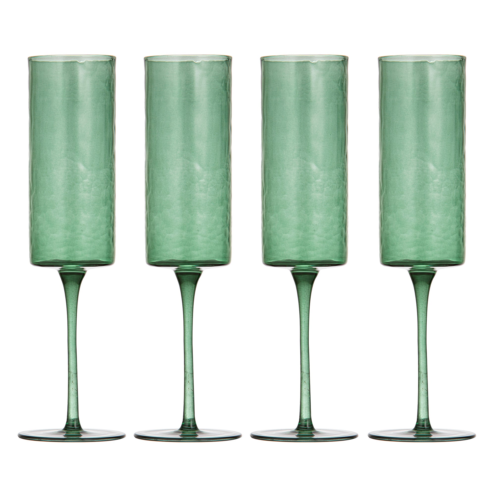 Flynn Green 4pk Champagne Glass-Dining & Entertaining-Ladelle-The Bay Room