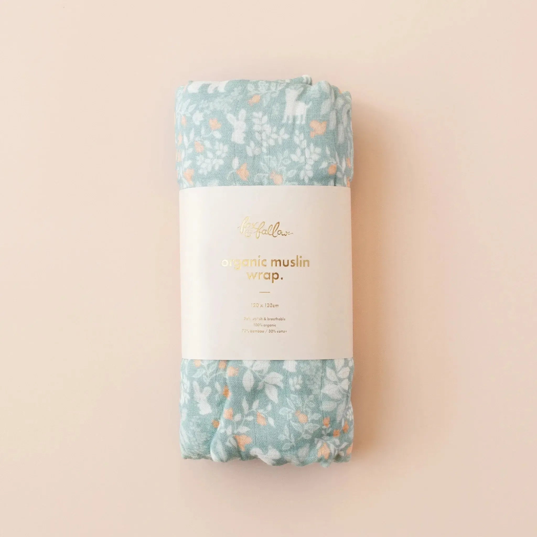 Forest Friends Sage/Cypress Organic Muslin Wrap Set-Nursery & Nurture-Fox & Fallow-The Bay Room