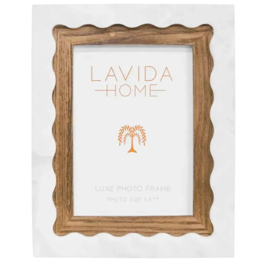 Frame 5x7 Scallop-Decor Items-Lavida-The Bay Room