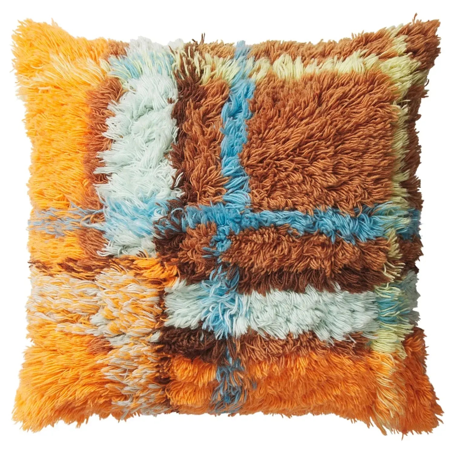 Frances Shag Cushion - Sable-Soft Furnishings-Sage & Clare-The Bay Room