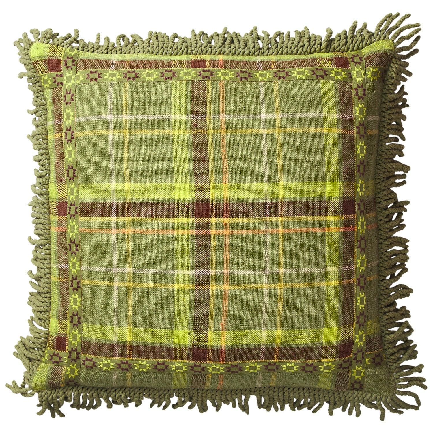 Frances Woven Cushion - Moss-Soft Furnishings-Sage & Clare-The Bay Room