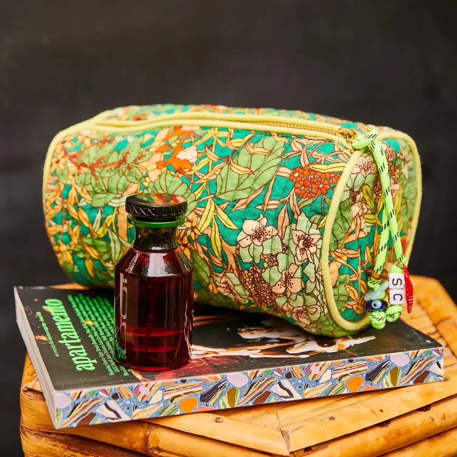 Francesca Makeup Bag-Sage & Clare-The Bay Room