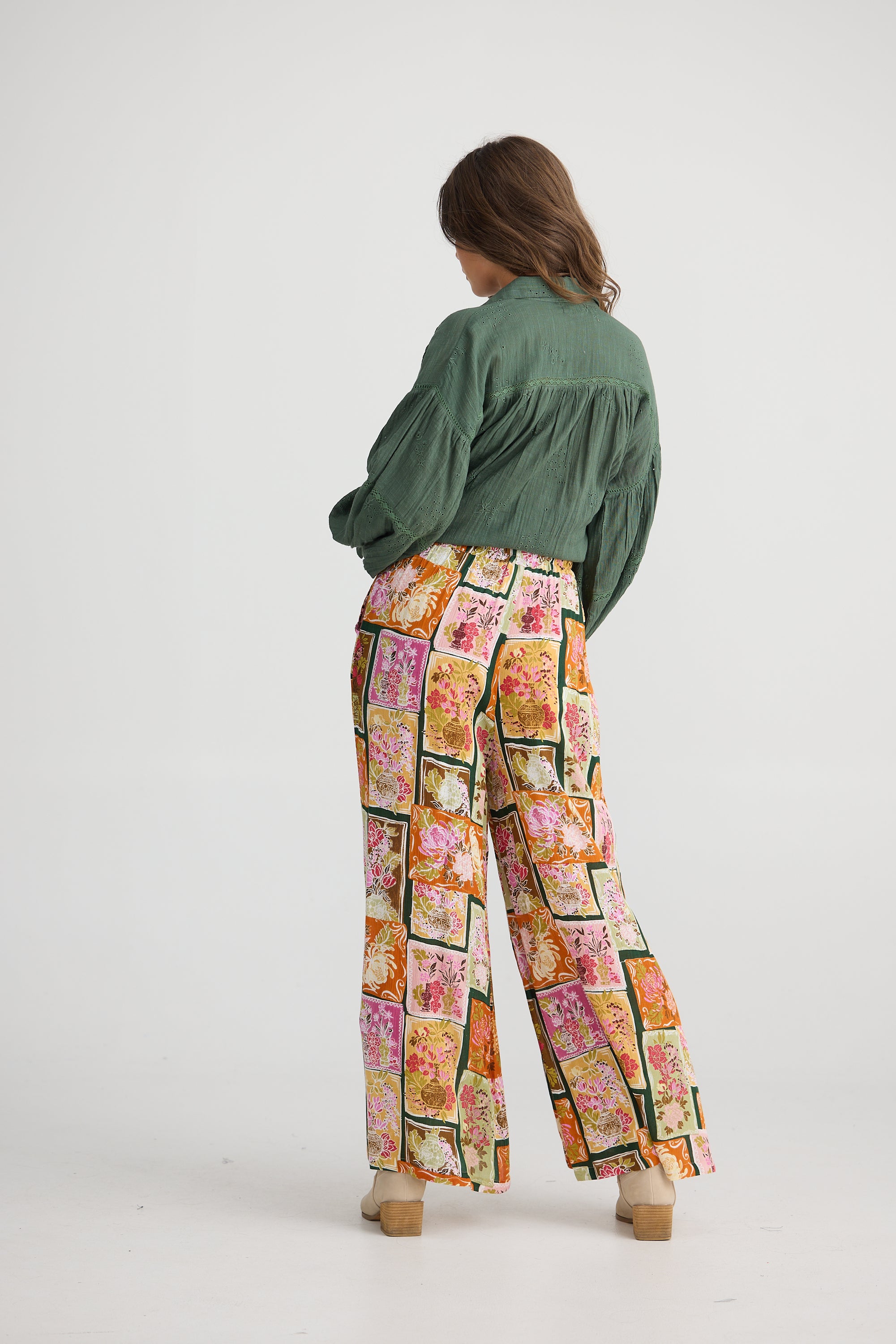 Freedom Pant - Postcard Petals-Pants-Talisman-The Bay Room