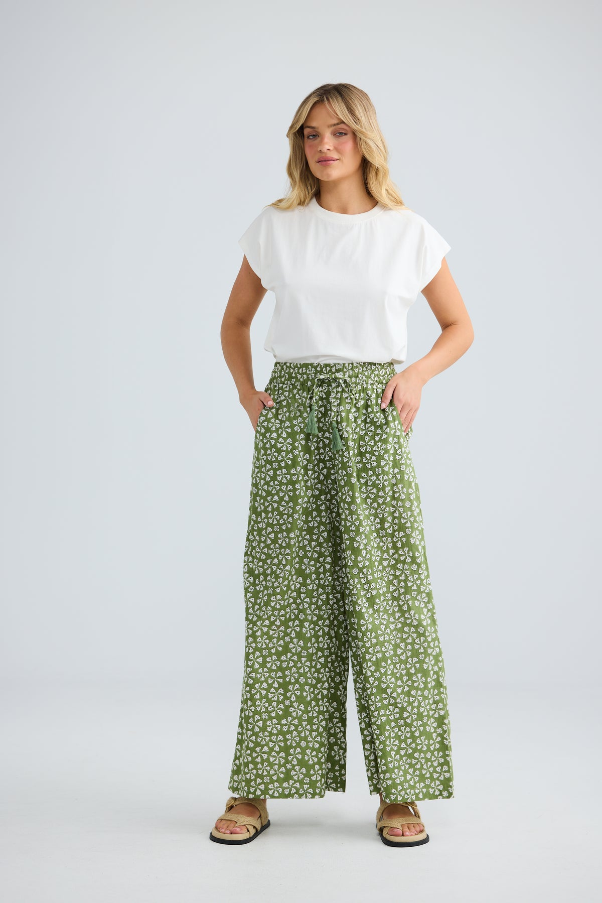 Freedom Pant - Sage Petal-Pants-Talisman-The Bay Room