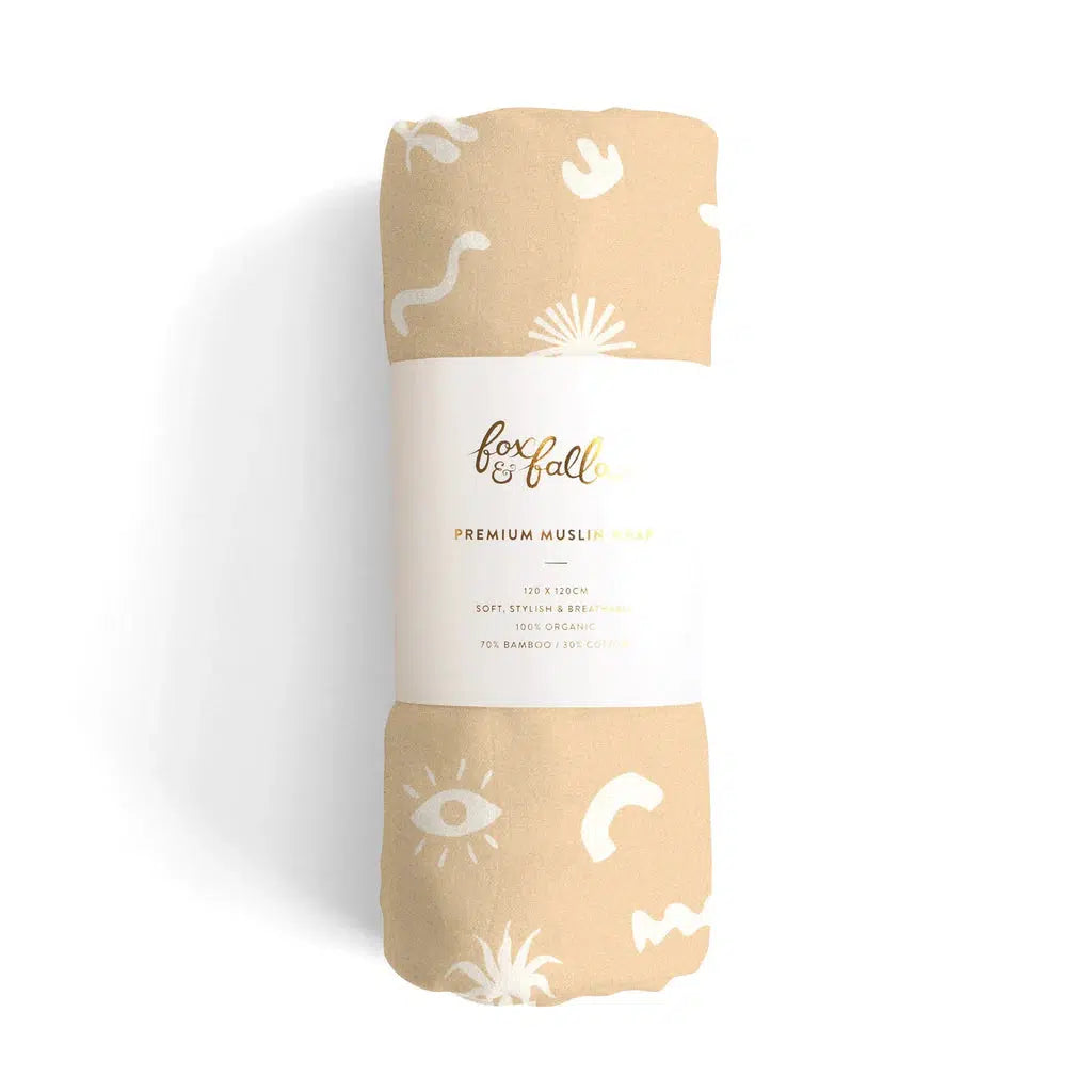 Fresco Organic Muslin Wrap Swaddle-Nursery & Nurture-Fox & Fallow-The Bay Room