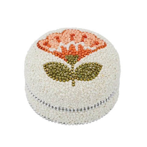 Freya Beaded Trinket Box 8x8x5cm Multi-Decor Items-Coast To Coast Home-The Bay Room