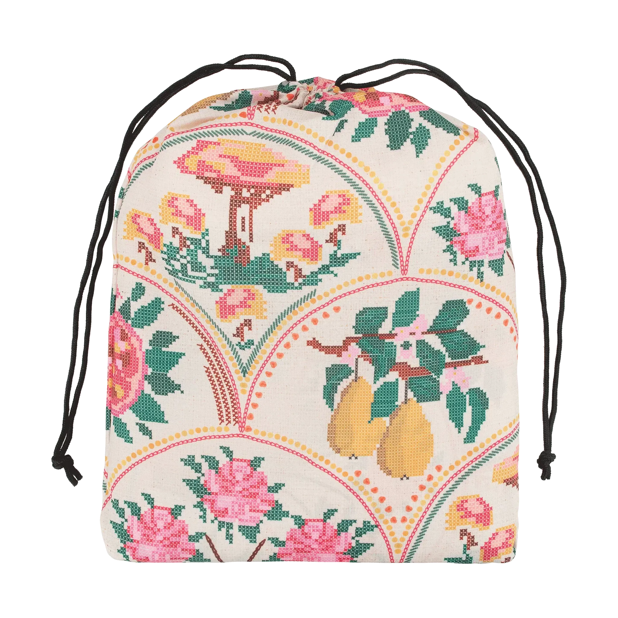 Fringed Tablecloth Needlepoint Garden-Travel & Outdoors-Kollab-The Bay Room