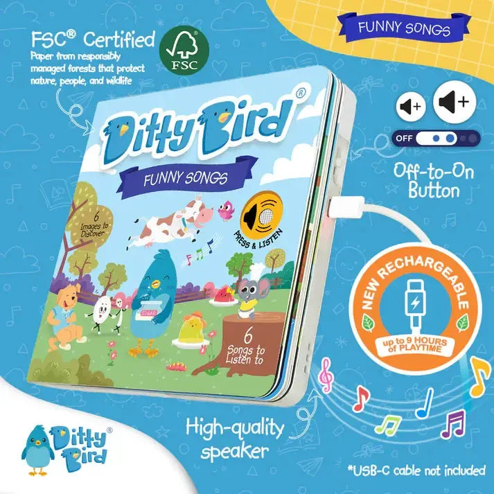 Funny Songs-Nursery & Nurture-Ditty Bird-The Bay Room