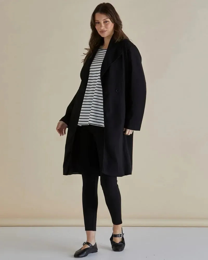 Gabriel Coat - Black-Jackets, Coats & Vests-Betty Basics-The Bay Room