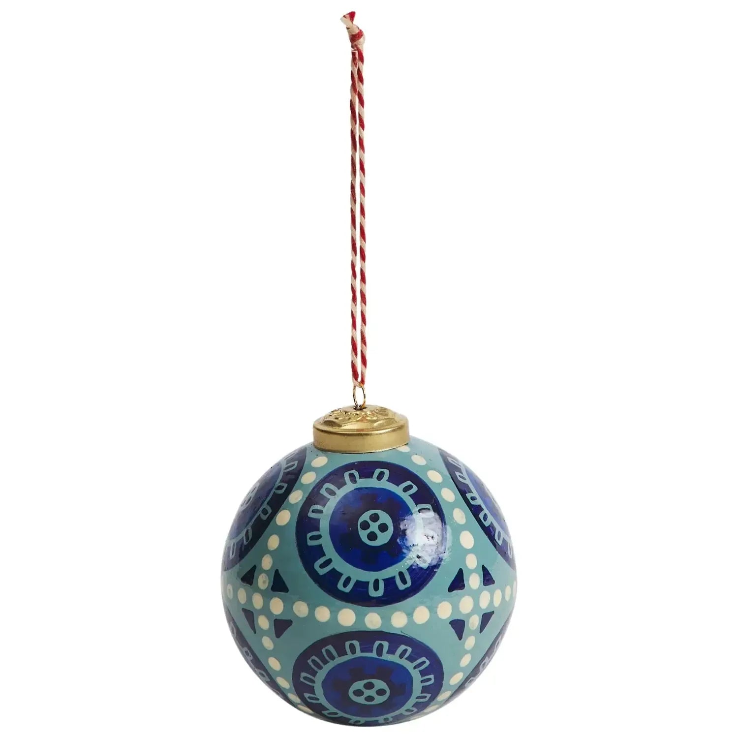 Gabriella Bauble - Azure-Christmas-Sage & Clare-The Bay Room