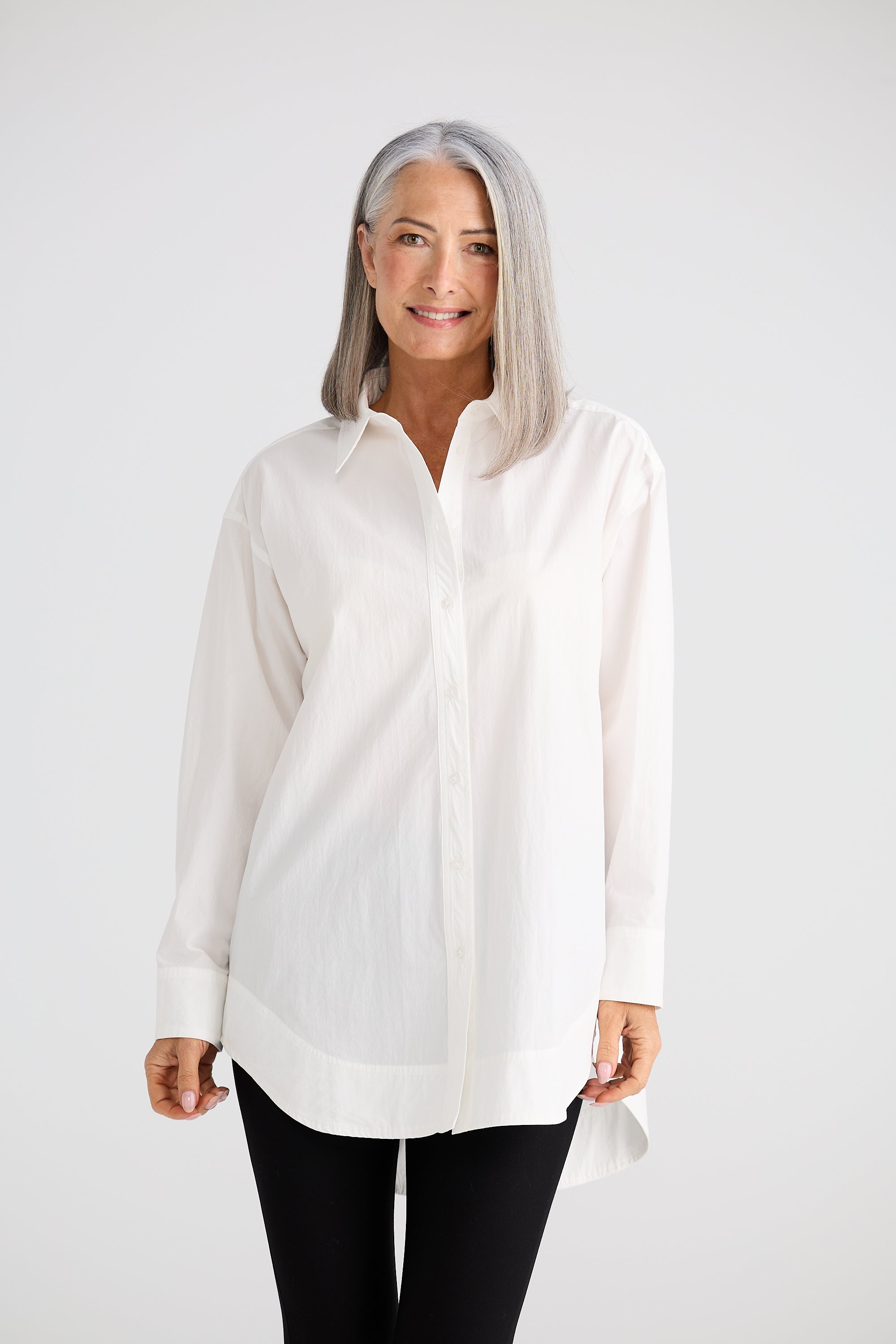 Gemma Shirt - White-Tops-Brave & True-The Bay Room