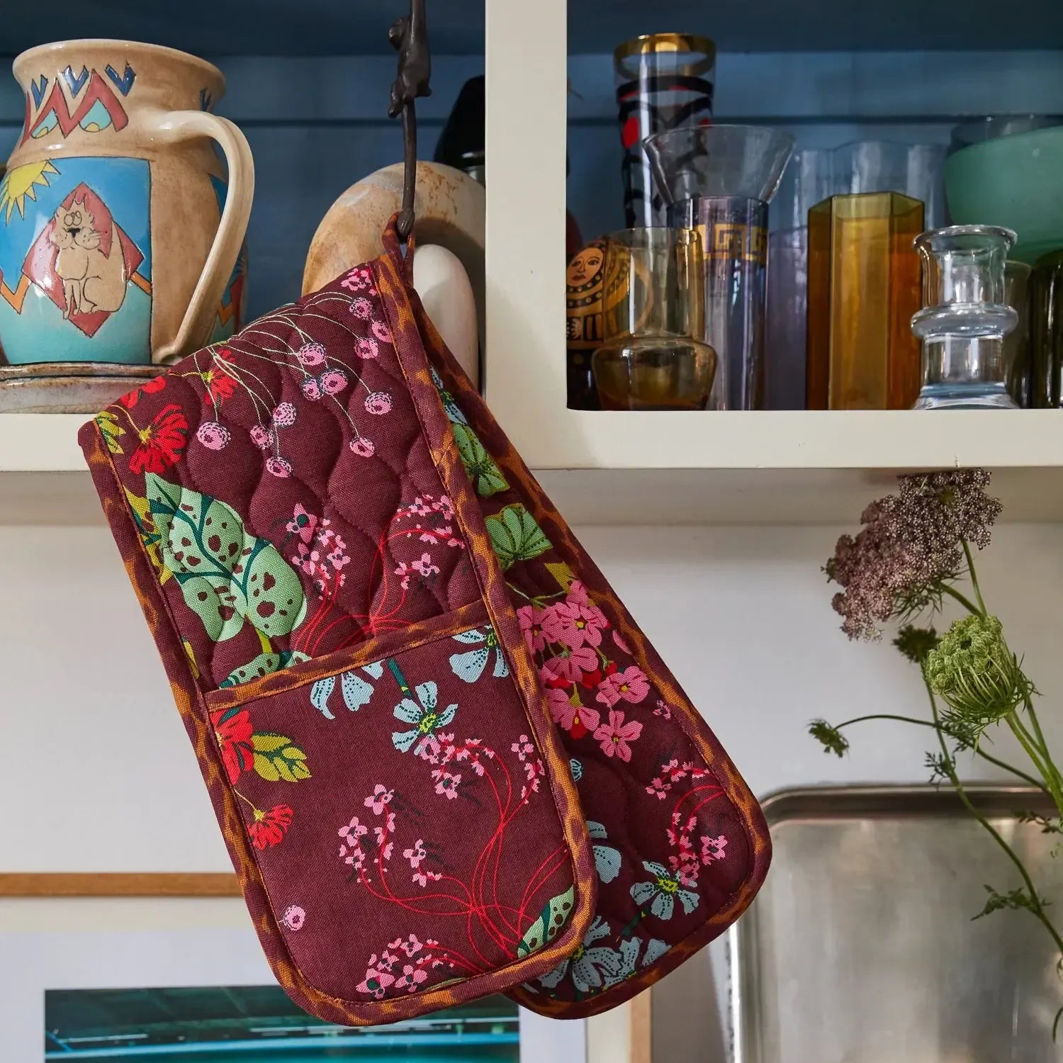 Genevieve Double Oven Mitt-Kitchenware-Sage & Clare-The Bay Room