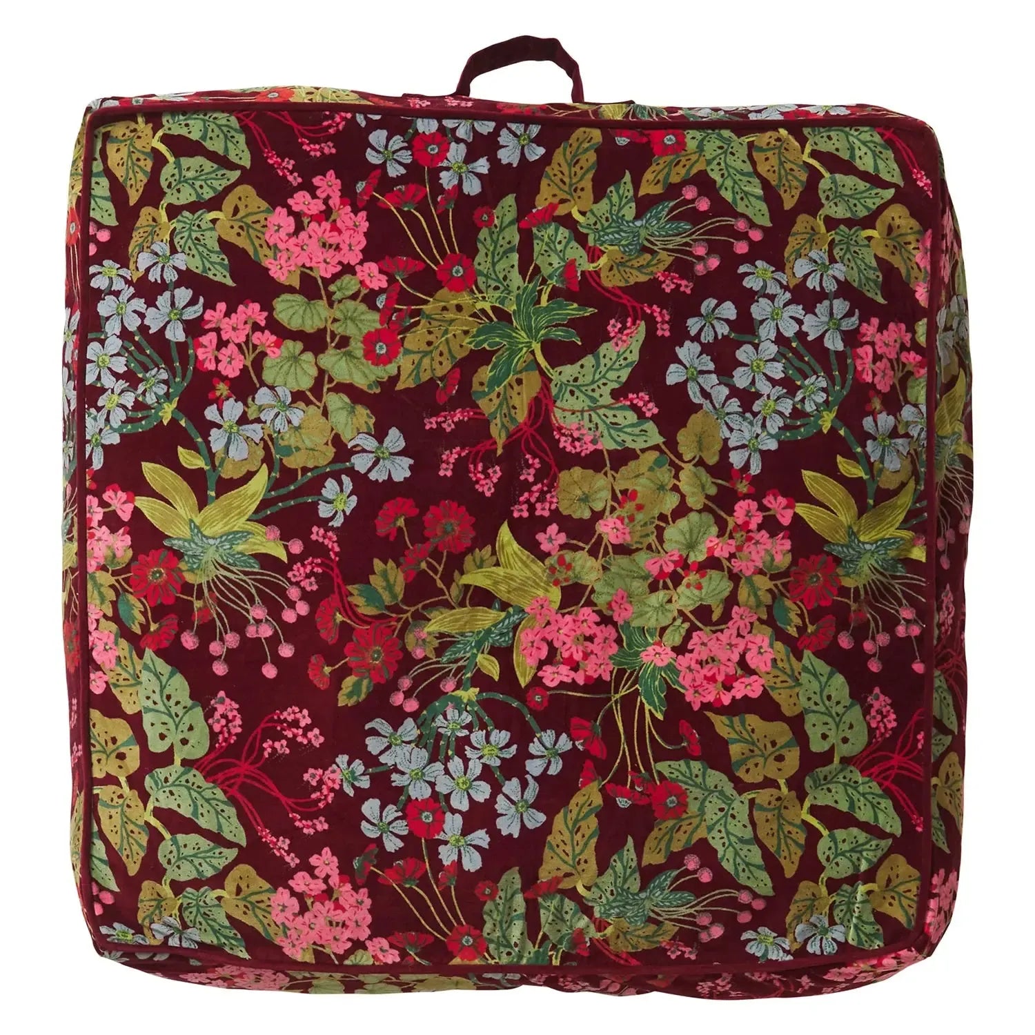 Genevieve Velvet Floor Cushion-Soft Furnishings-Sage & Clare-The Bay Room