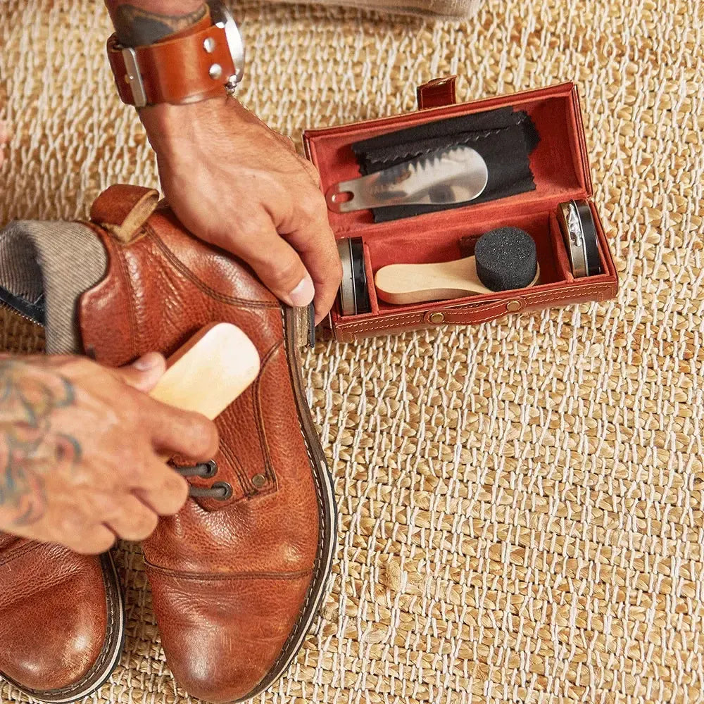 Gentleman’s Shoe Shine Kit-Travel & Outdoors-Annabel Trends-The Bay Room