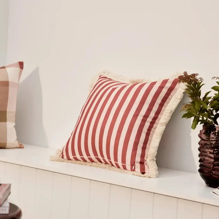Geranium Rust Cushion 50x50cm-Soft Furnishings-Madras Link-The Bay Room