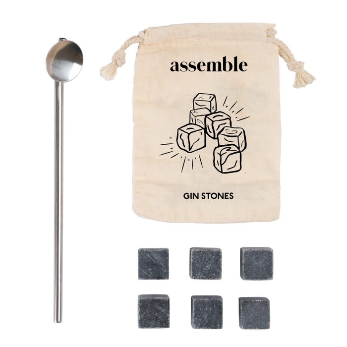 Gerrard Set/6 Gin Stones with Stirrer-Dining & Entertaining-Coast To Coast Home-The Bay Room