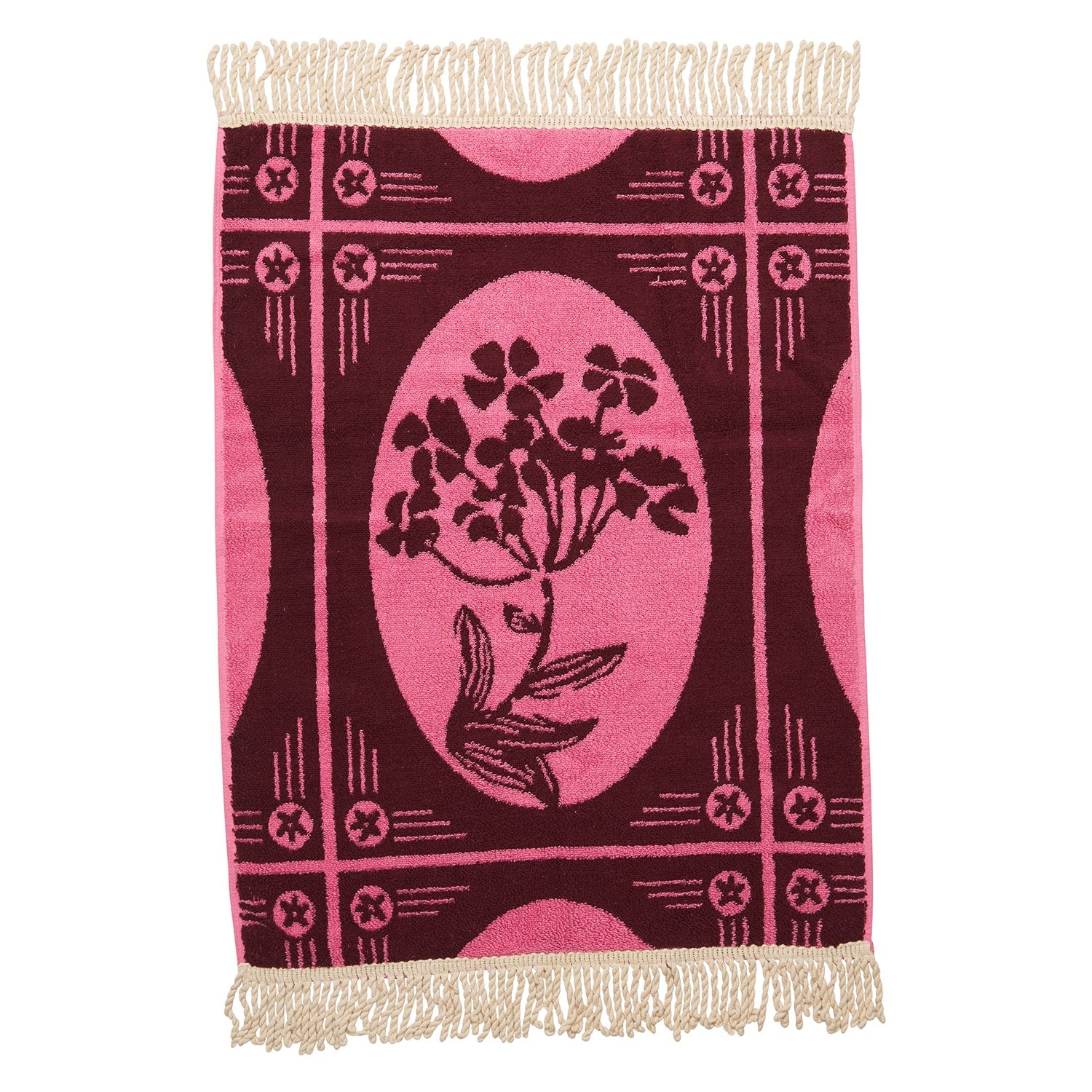 Gigi Hand Towel - Cosmo Pink-Soft Furnishings-Sage & Clare-The Bay Room