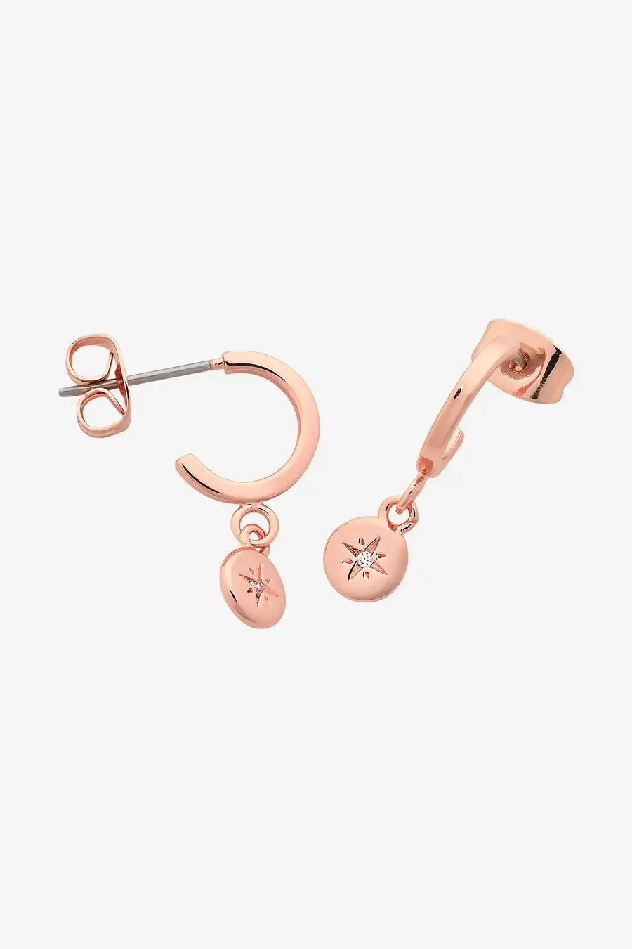 Gigi Rose Gold Huggie-Jewellery-Liberte-The Bay Room