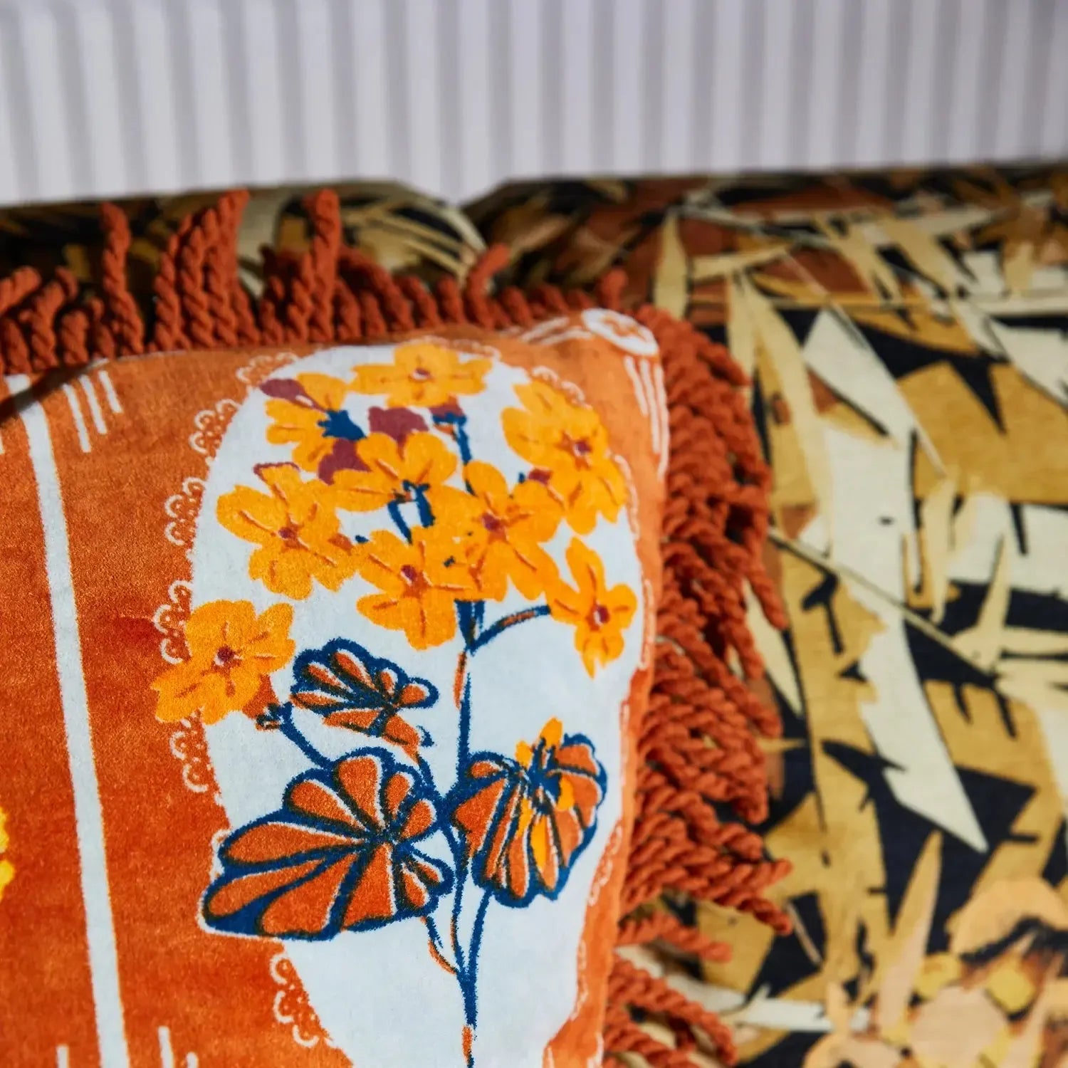 Gigi Velvet Cushion - Copper-Soft Furnishings-Sage & Clare-The Bay Room