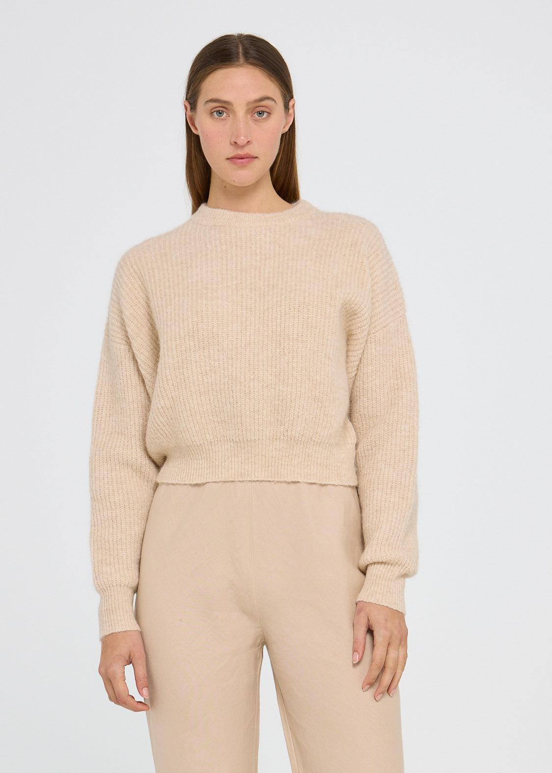 Giselle Sweater - Beige-Knitwear & Jumpers-Pippa Ridley-The Bay Room