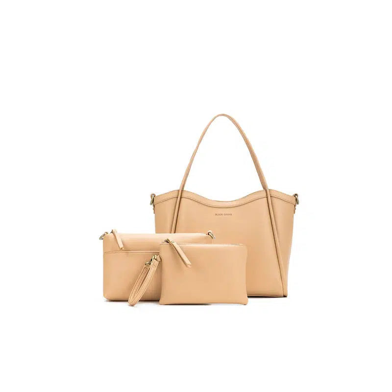 Giulia Medium Tote - Sand-Bags & Clutches-Black Caviar Designs-The Bay Room