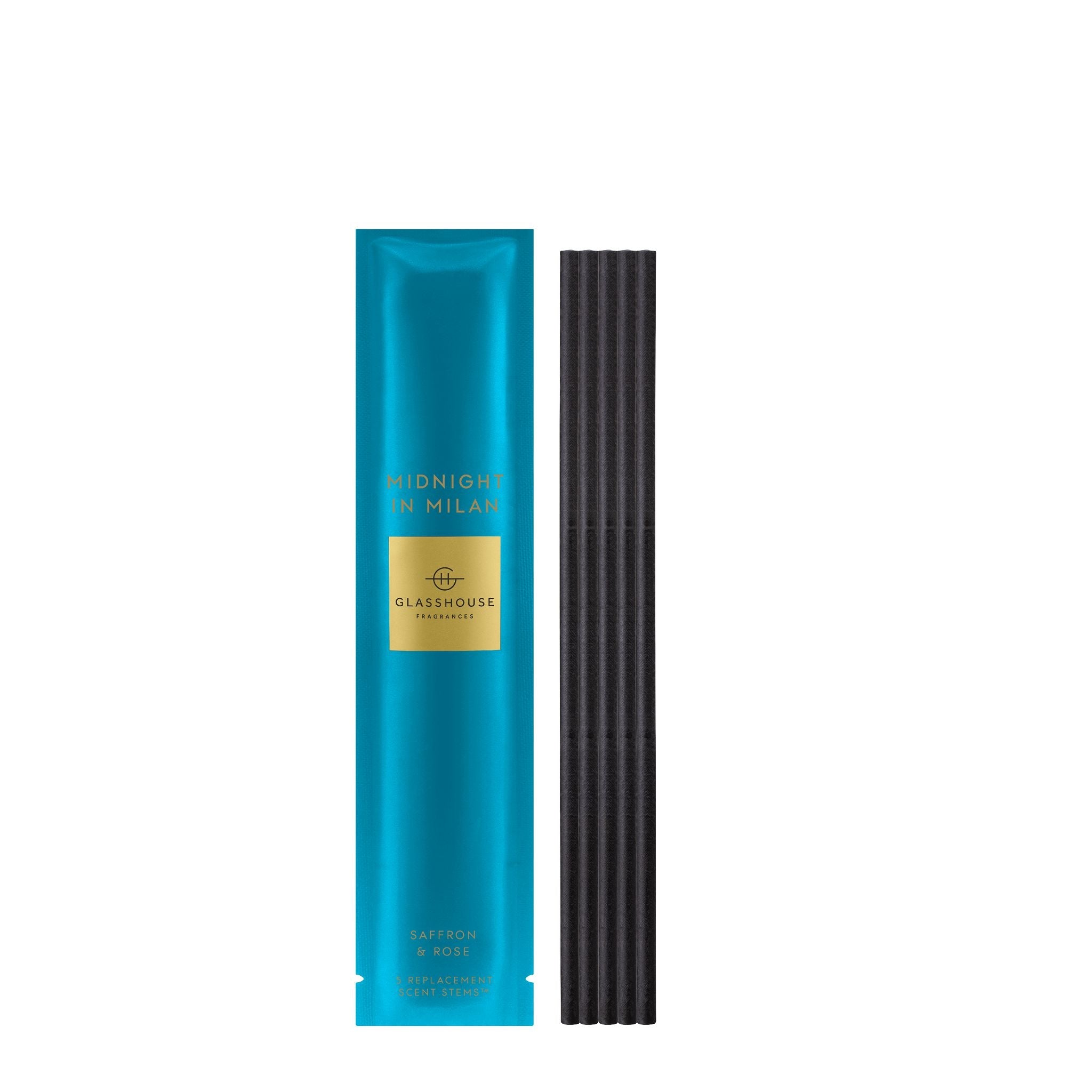 Glasshouse Replacement Scent Stems - Asst Fragrances-Candles & Fragrances-Glasshouse-Midnight In Milan-The Bay Room