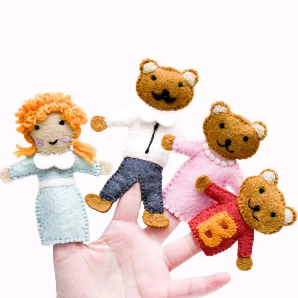 Goldilocks and the Three Bears Finger Puppet Set-Toys-Tara Treasures-The Bay Room