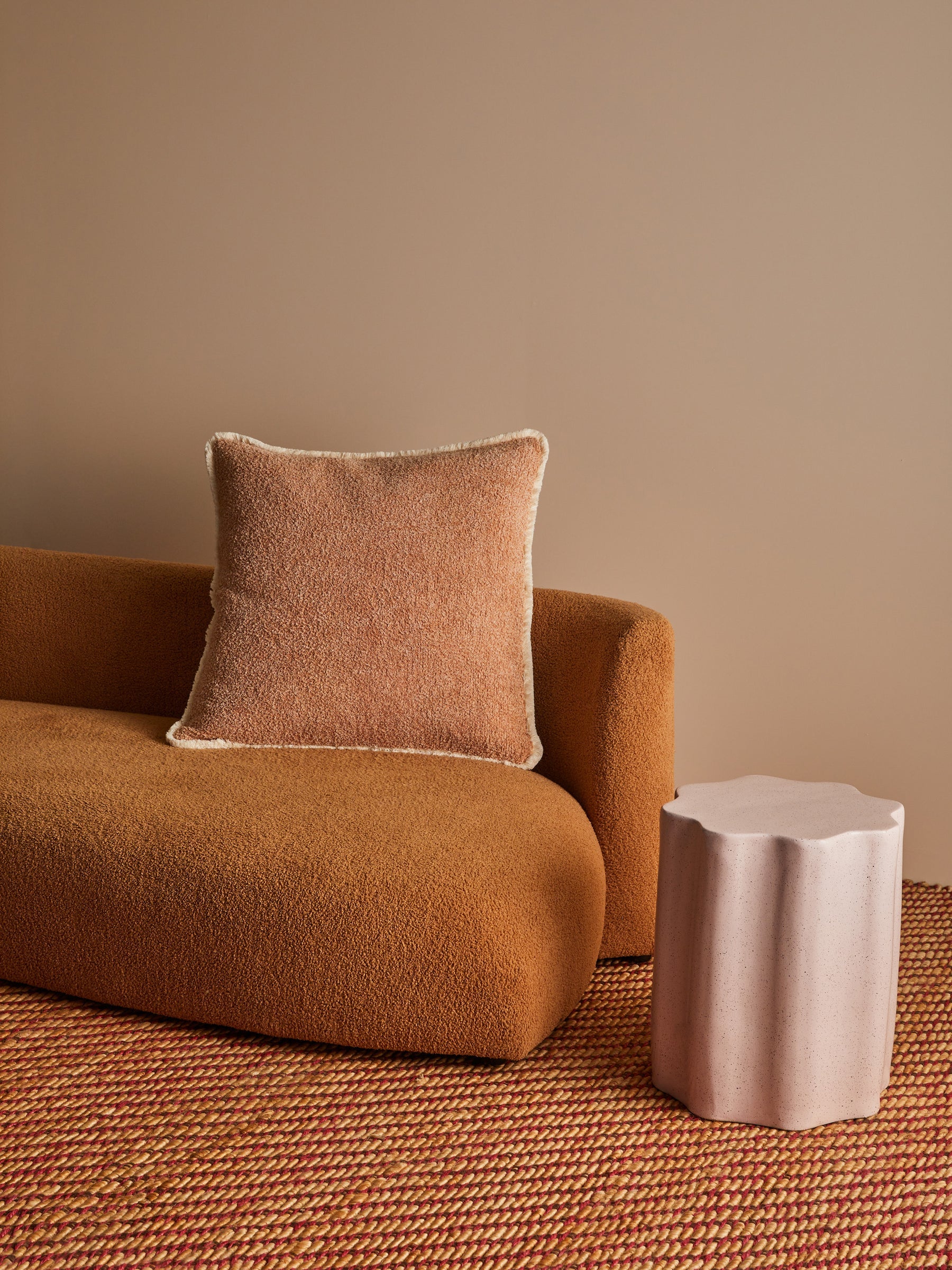 Grain Buff 60cm Cotton Cushion-Soft Furnishings-Bonnie & Neil-The Bay Room