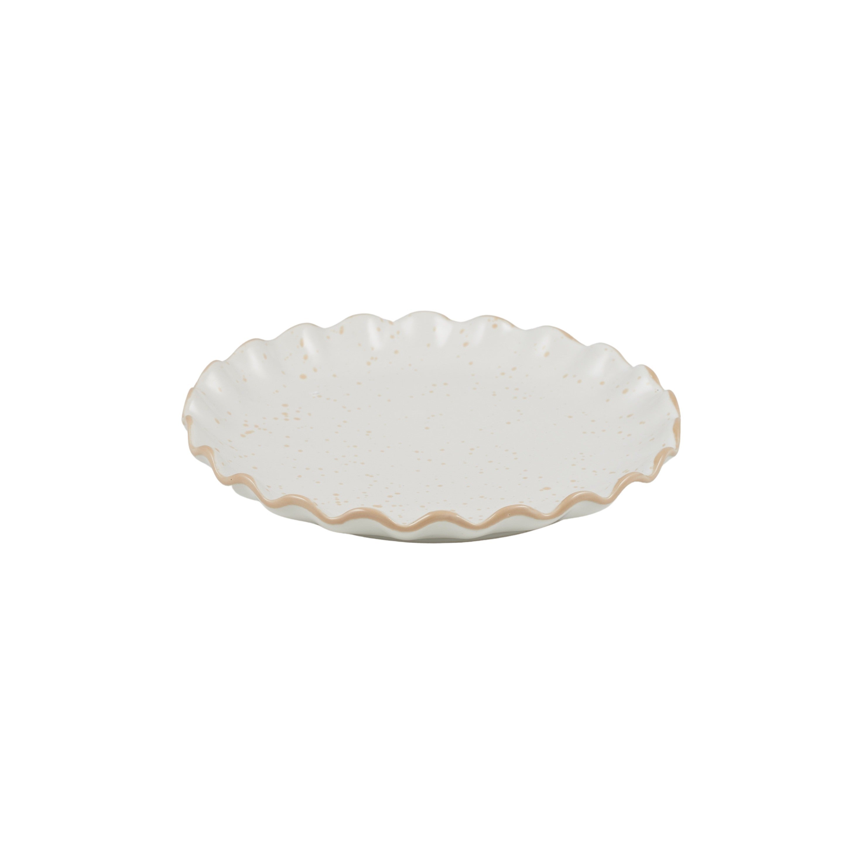 Granada Ceramic Plate Almond-Dining & Entertaining-Coast To Coast Home-The Bay Room