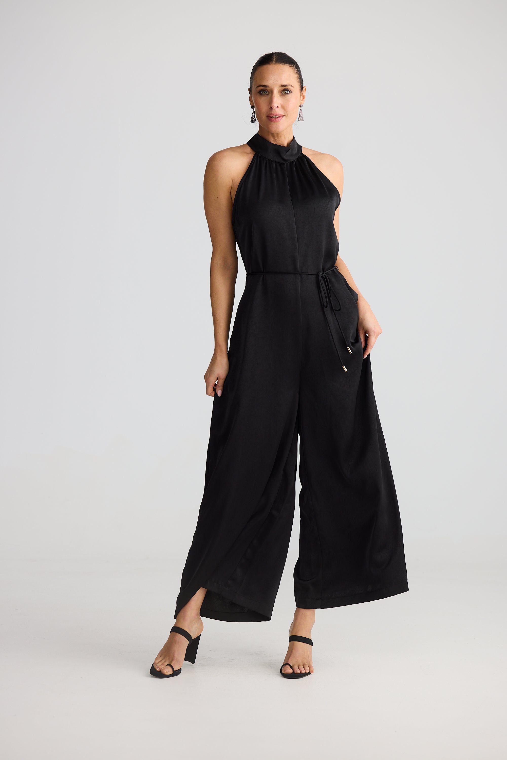 Greta Jumpsuit - Black-Playsuits, Jumpsuits & Overalls-Brave & True-The Bay Room