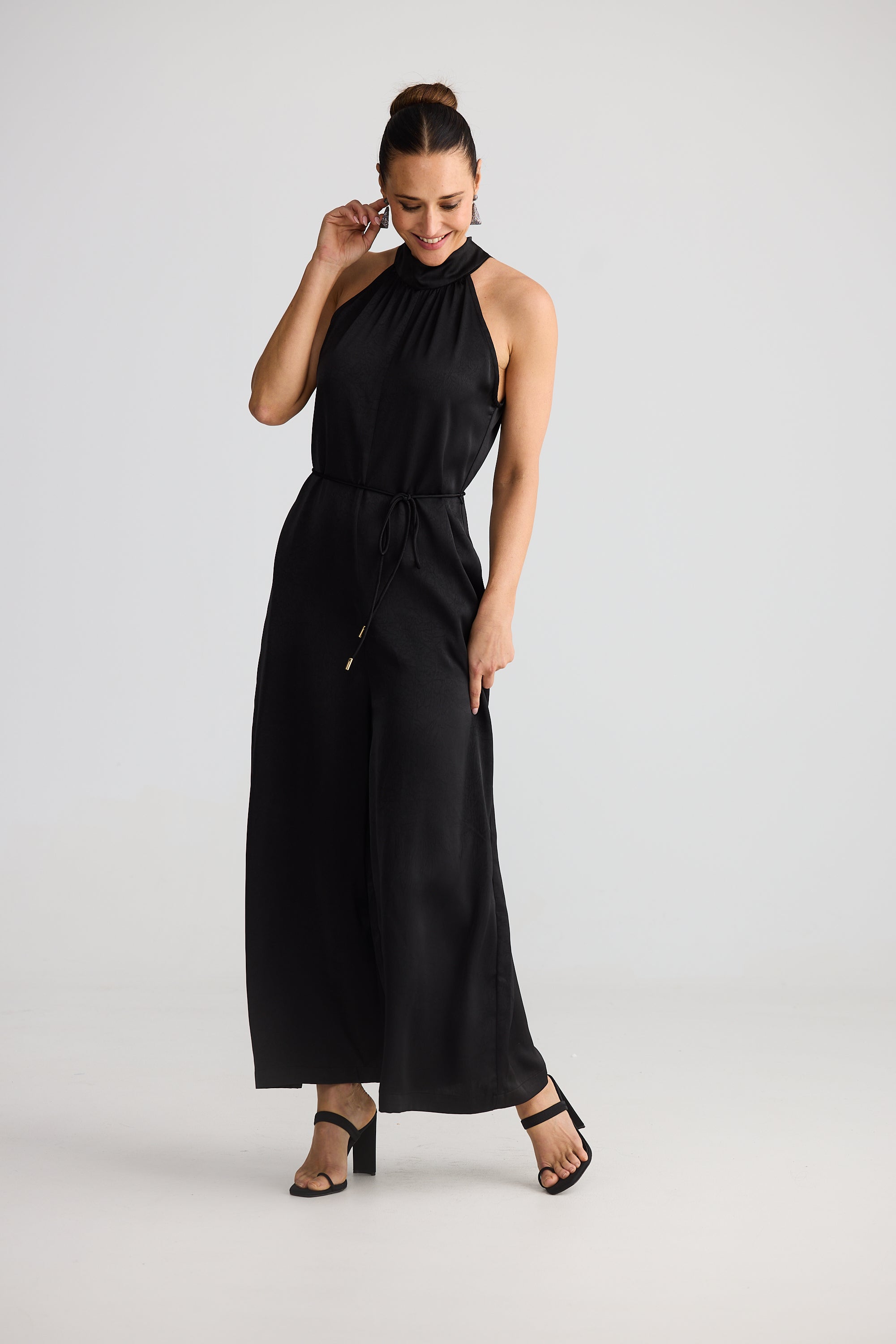 Greta Jumpsuit - Black-Playsuits, Jumpsuits & Overalls-Brave & True-The Bay Room