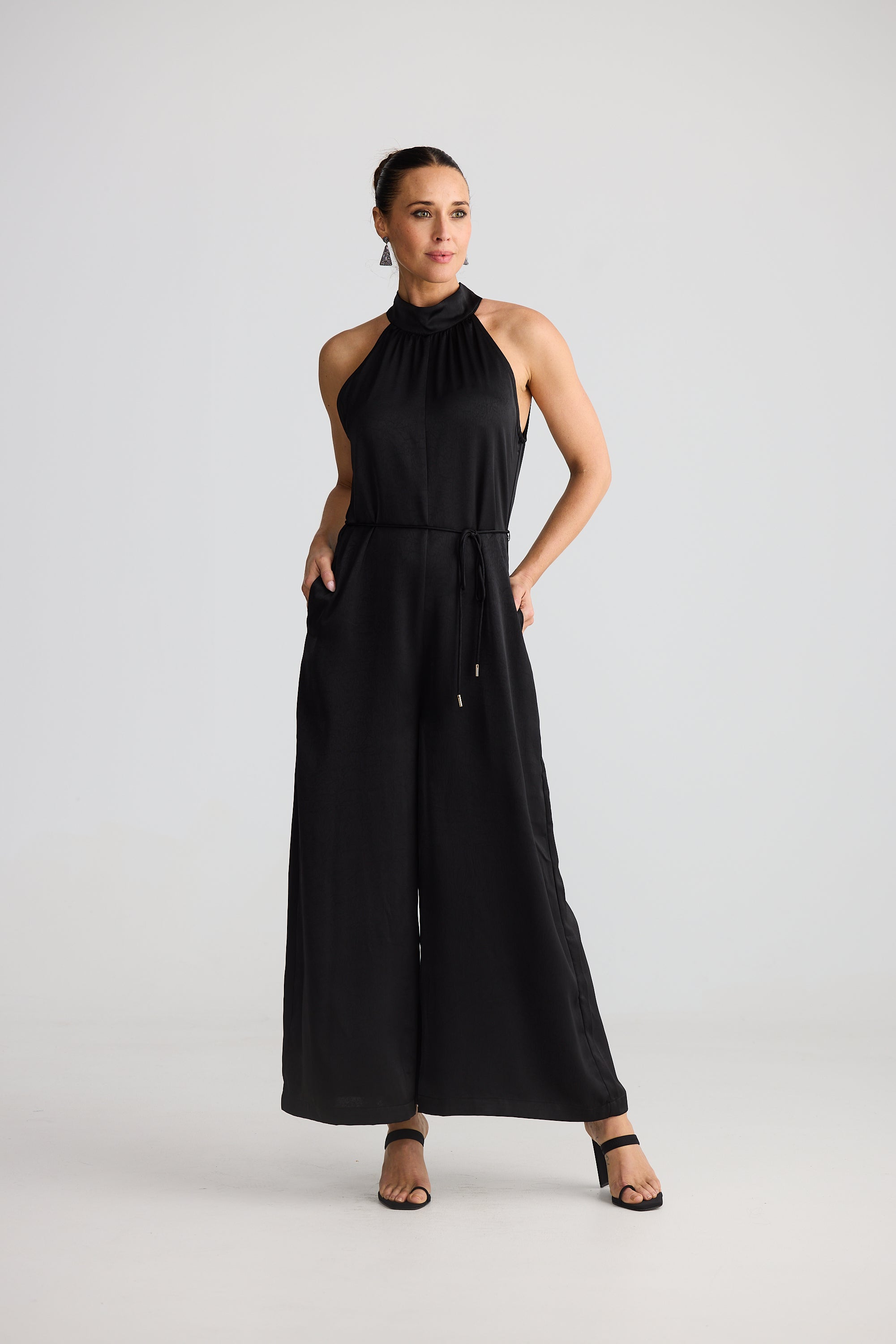 Greta Jumpsuit - Black-Playsuits, Jumpsuits & Overalls-Brave & True-The Bay Room