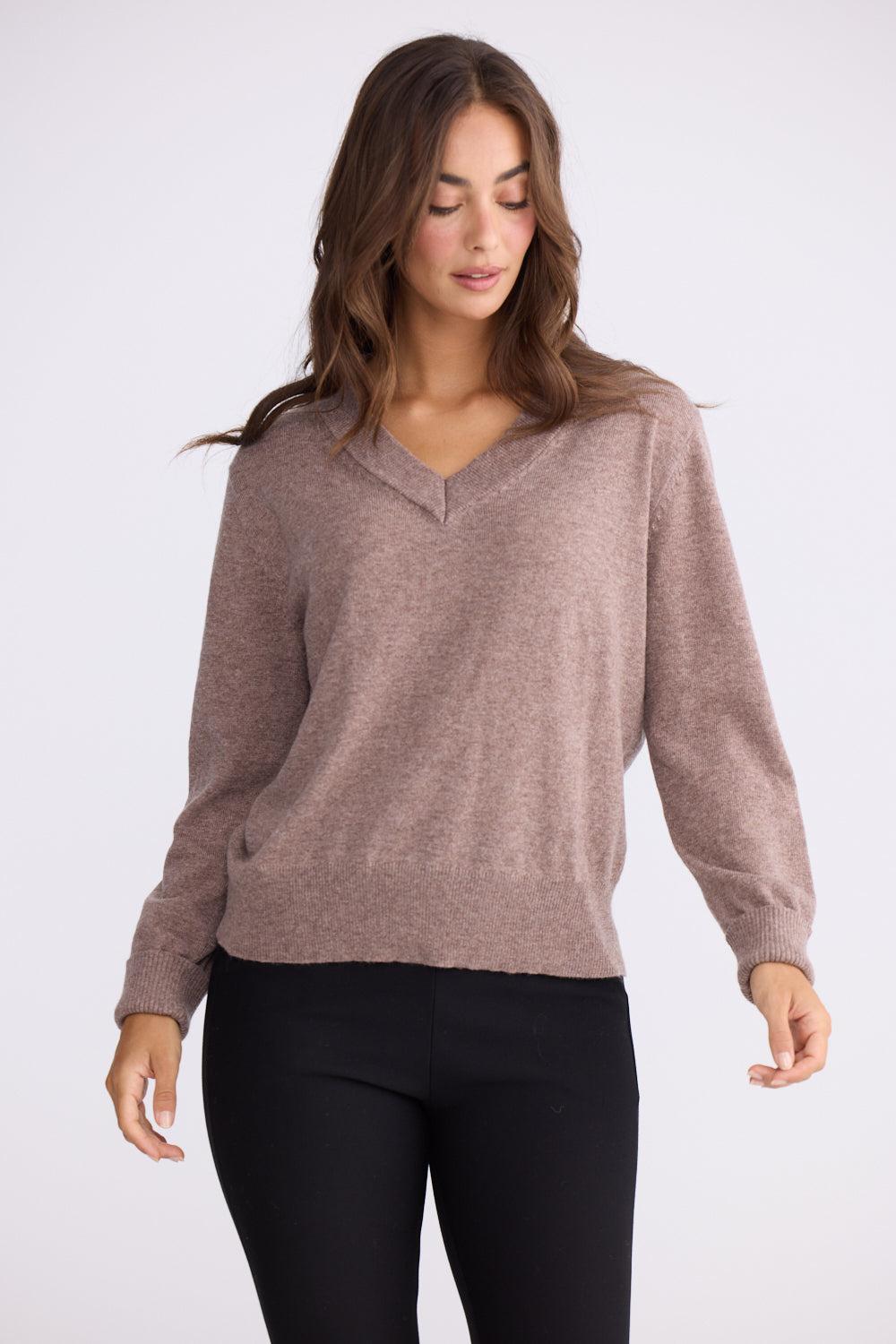 Gwen Knit - Oat Marle-Knitwear & Jumpers-Brave & True-The Bay Room