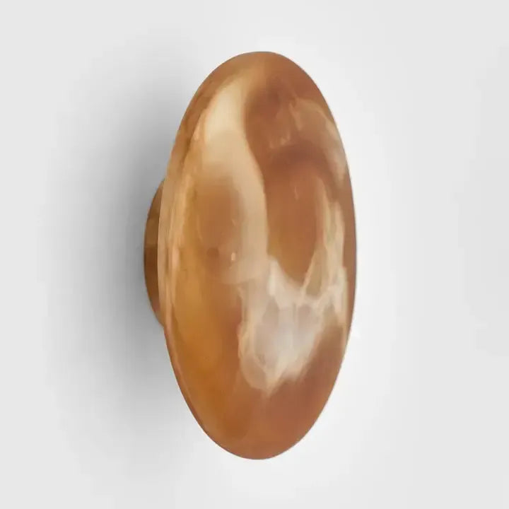 Halo Coat Hook Large Swirl Resin Toffee-Wall Decor-MRD Home-The Bay Room