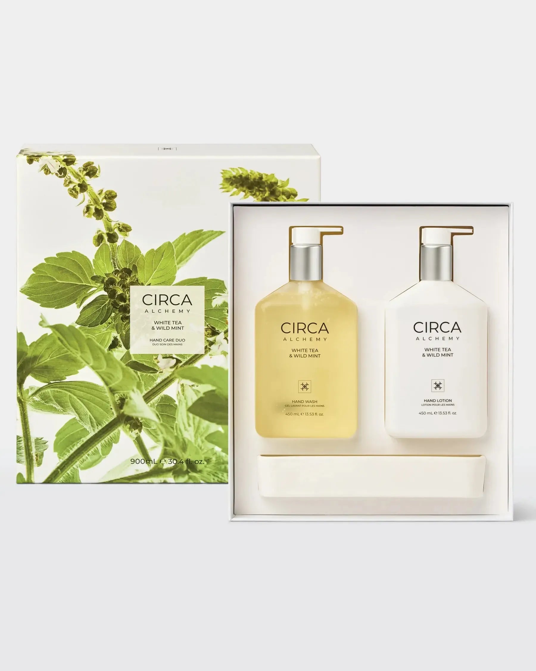Hand Care Duo 900ml - Alchemy - White Tea & Wild Mint-Candles & Fragrances-Circa-The Bay Room