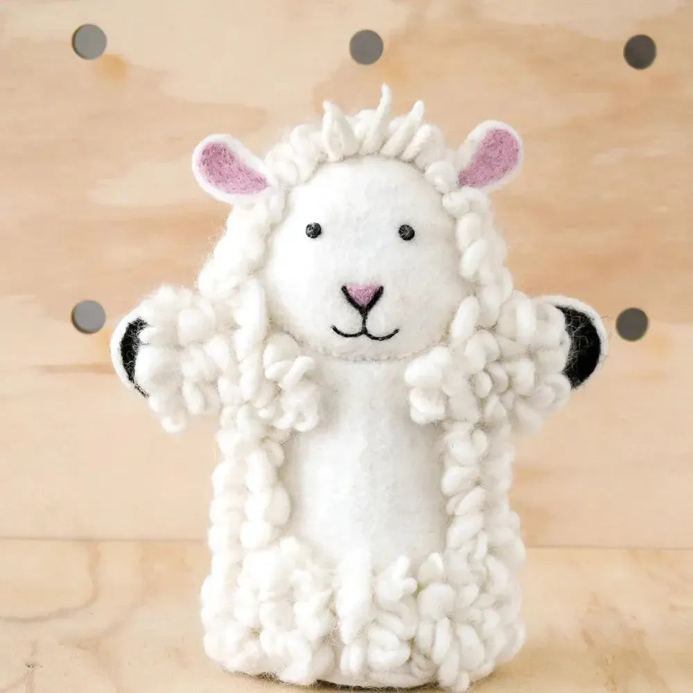 Hand Puppet - Sheep-Toys-Tara Treasures-The Bay Room