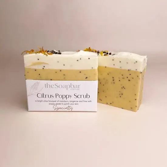 Handmade Soap Bars-Beauty & Well-Being-The Soap Bar-Citrus Poppy Scrub-The Bay Room
